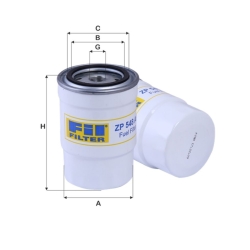 FİL FİLTRE ZP548AF YAKIT FİLTRESİ JS 200